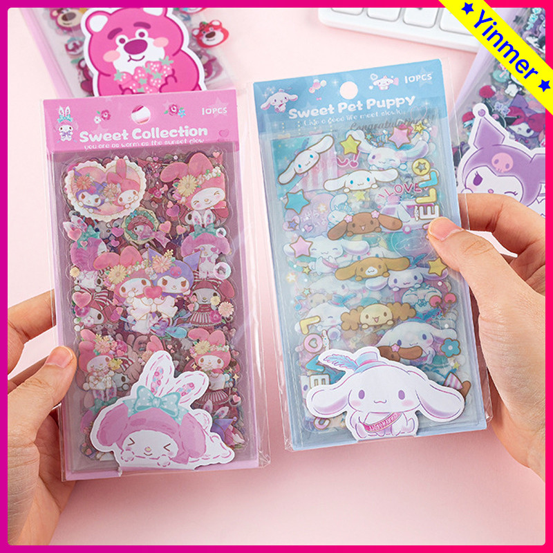 

COD✨Stiker Tahan Air Beruang Stroberi Sanrio Stiker Hias Kartun Lucu Kartun Alat Tulis Anak-Yinmer