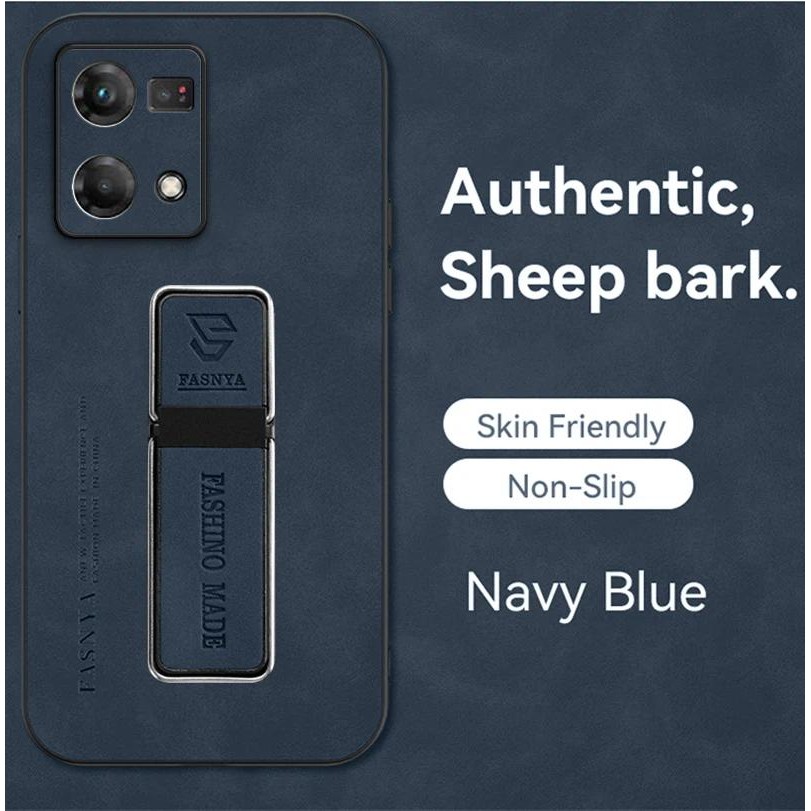 Luxury Sheepskin Magnetic Jeans Canvas leather Ultra-thin Invisible Ultra-thin Invisible Bracket Pho