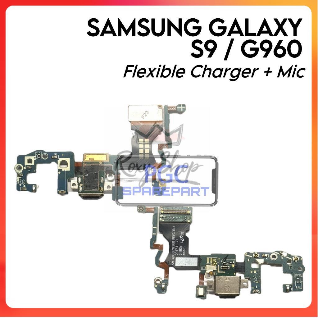 Papan Konektor PCB Charger + Mic Samsung Galaxy S9 / S960 / SM-G960F / SM-G960 / SM-G960F / SM-G960U