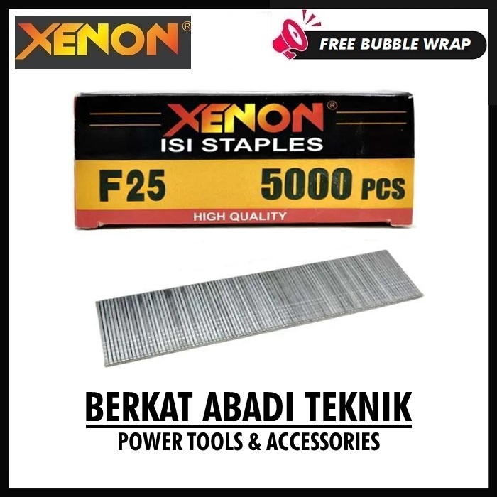 

Xenon F25 Mo Isi Mesin Staples Mata Paku Tembak Lurus Air Nailer Nail Gun Stapler Angin F25Mo F 25