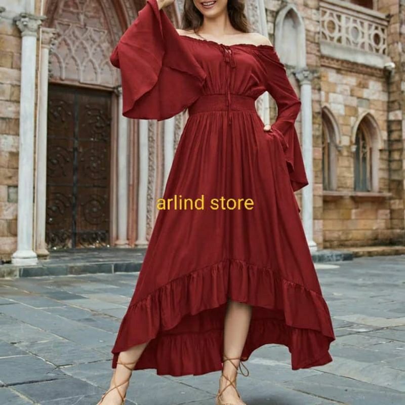 Loly Dress sabrina big size jumbo party dress pantai M-XXXL
