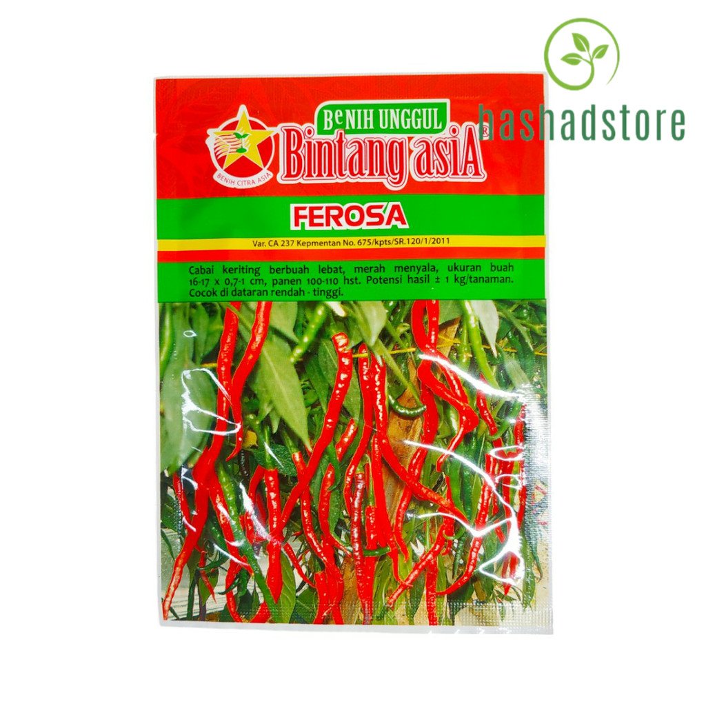 Benih Cabe Cabai Keriting FEROSA Isi 10 gram Benih Bintang Asia
