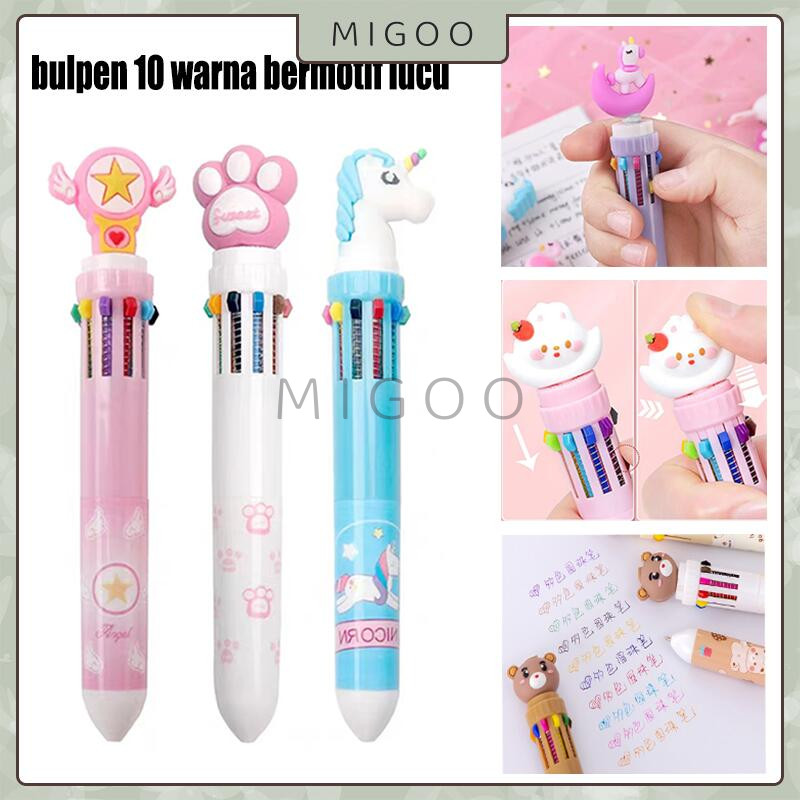 

Ballpen 10 Warna / Pulpen Netral / Pulpen Anak Anak