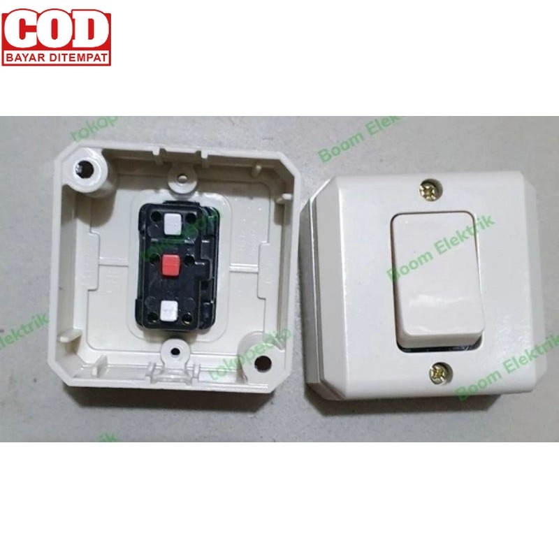 Saklar Engkel Tukar/Hotel Tunggal OB Tempel Broco New Gee