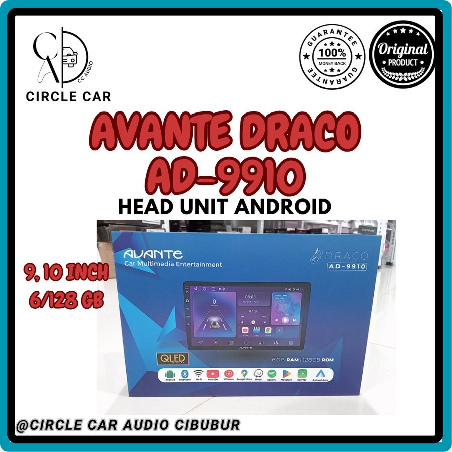 HEADUNIT ANDROID AVANTE DRACO RAM 6/128GB