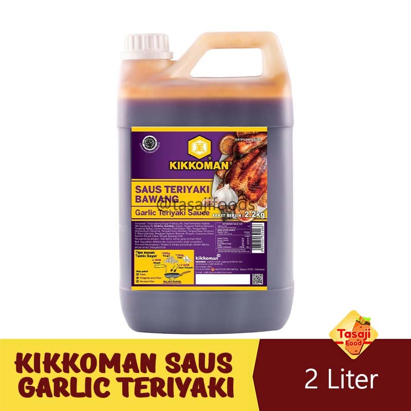 

Kikkoman Saus Garlic Teriyaki Kemasan Jerigen 2 Liter