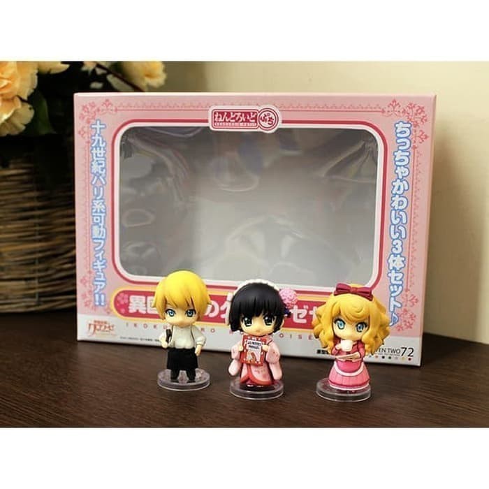 ORIGINAL Nendoroid NENDO Petit Ikoku Meiro Yune Set 3 super deformed figure -NEW & SUPER RARE