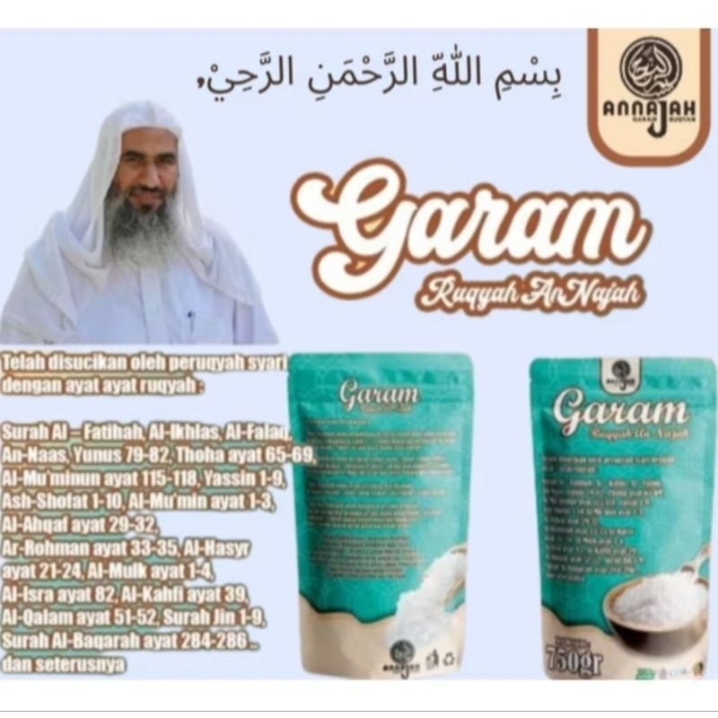 

GARAM RUQYAH ANNAJAH UNTUK : TOLAK BALA , REJEKI SERET , TEMPAT USAHA , MEMBUKA AURA , ENTENG JODOH , PENYAKIT NON MEDIS , DLL