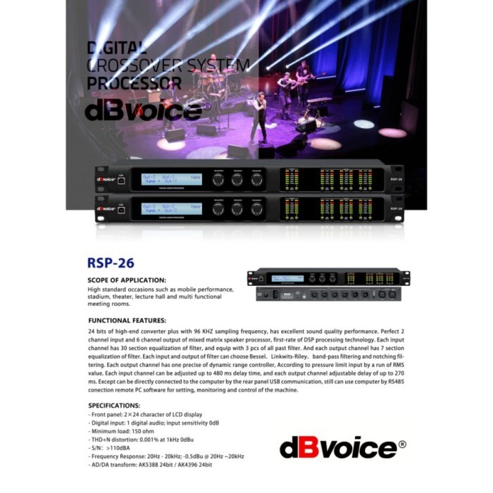 dBvoice Professional Speaker Management/DLMS 2IN 6OUT RSP-26 Original