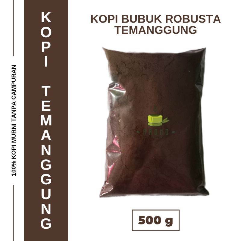 

KOPI BUBUK ROBUSTA TEMANGGUNG 500 GRAM (MURNI TANPA CAMPURAN APAPUN) TERMURAH - PRONO COFFEE