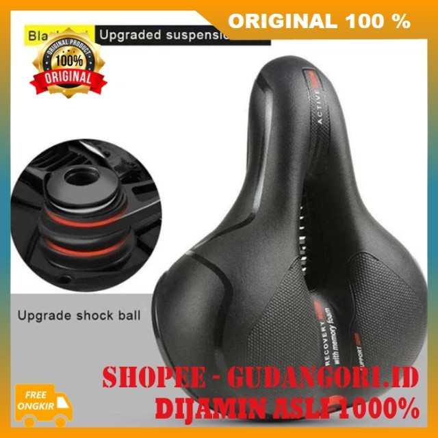 Bike Saddle Leather Saddle Sepeda Empuk Jok Sepeda Lipat Gunung Empuk ORIGINAL