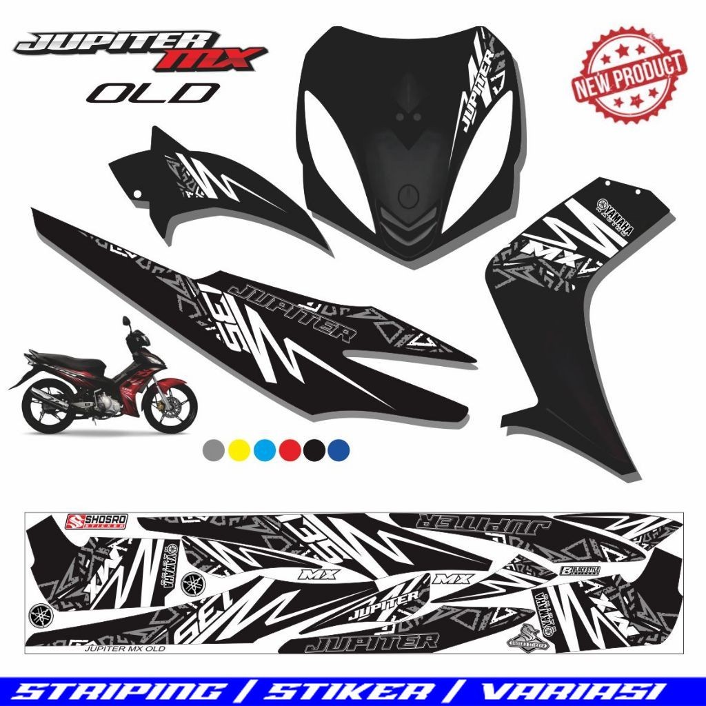 VARIASI MOTIF/ STRIPING JUPITER MX LAMA / STIKER STRIPING VARIASI JUPITER MX OLD KARBU