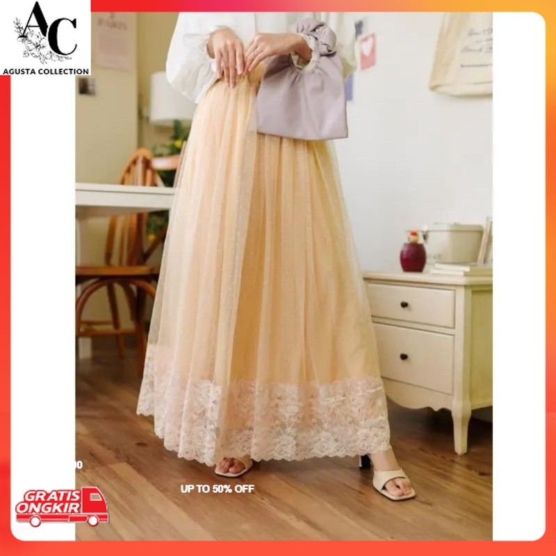 Rok Korea / alma.id - rok tutu renda bawah dewasa/rok tutu brokat import/rok tutu premium