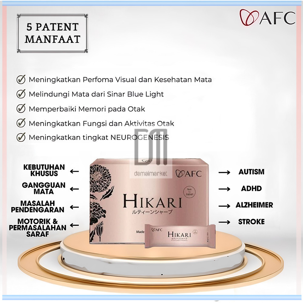AFC Hikari Japan Suplemen Otak Mata Autism ADHD Stroke Neurogenesis ORIGINAL