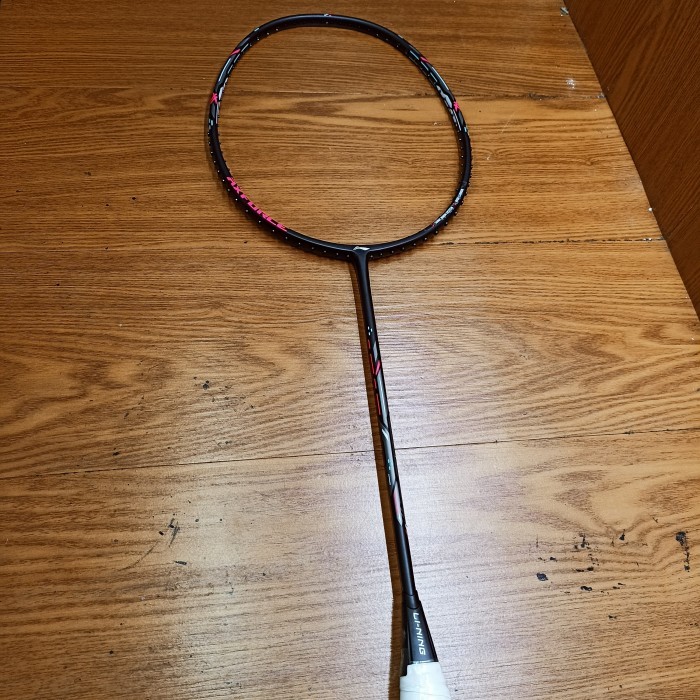 Raket Badminton Lining AXFORCE CANNON (100% ORIGINAL) MADE IN CHINA - Black/Pink 4U