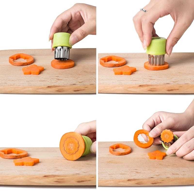 CUCI GUDANG [ ANSA88 ] Ecer Cetakan Sayur Set Alat Cetak Sayur Cetakan Bento Sayuran Pemotong
