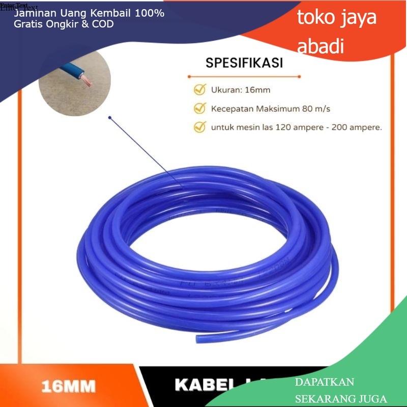 Kabel Las Listrik 16mm Meteran Welding Cable 16 mm DOZIRO PRESCOTT Kabel Las Full Tembaga