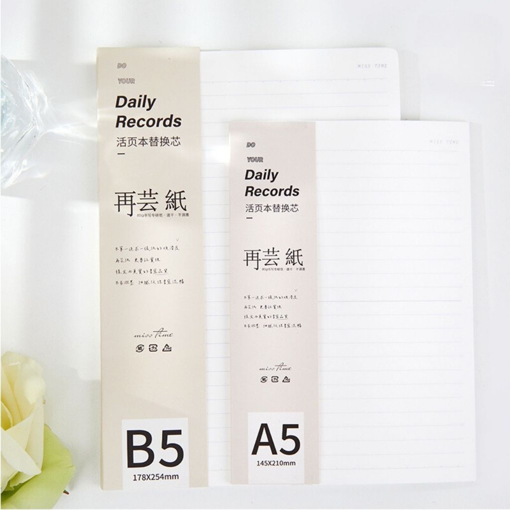

Panmomo Isi Kertas Binder Loose Leaf A5 B5 Daily Records