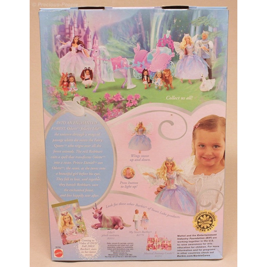 Barbie Swan Lake Princess Boneka Peri Cahaya Mainan Hadiah Sayap