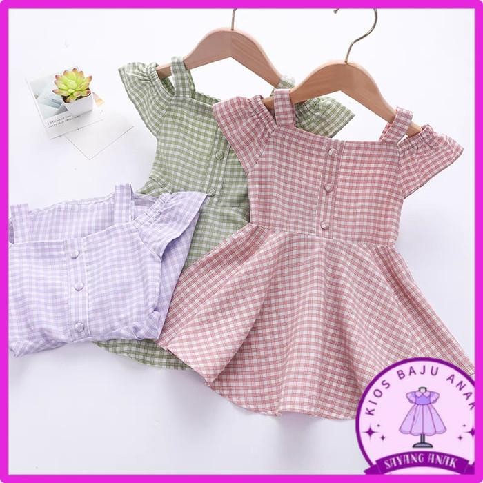 Dress Ji Eun 1-4 Tahun | Gaun Pesta korea Dress Anak Perempuan 1-4 thn - Lilac, 4 Tahun