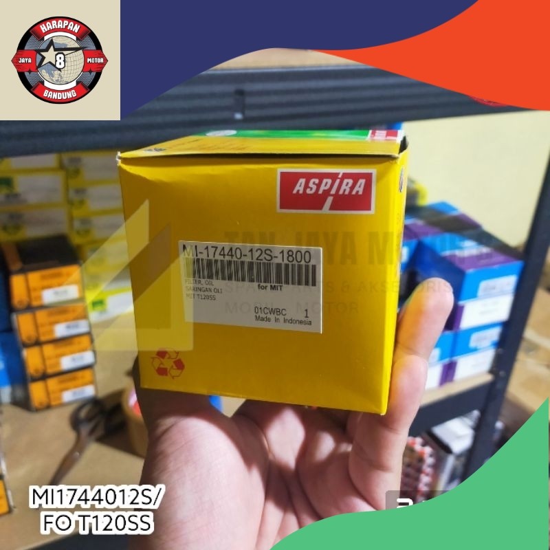 MI-17440-12S-1800 OIL FILTER FILTER OLI T120SS MAVEN MERK ASPIRA