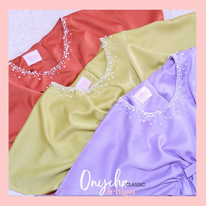 ✨LARIS✨ -Onycha Kaftan Dress Anak by Ichigo Baju Lebaran Akikah Pesta Mewah Nya - LIME, 1