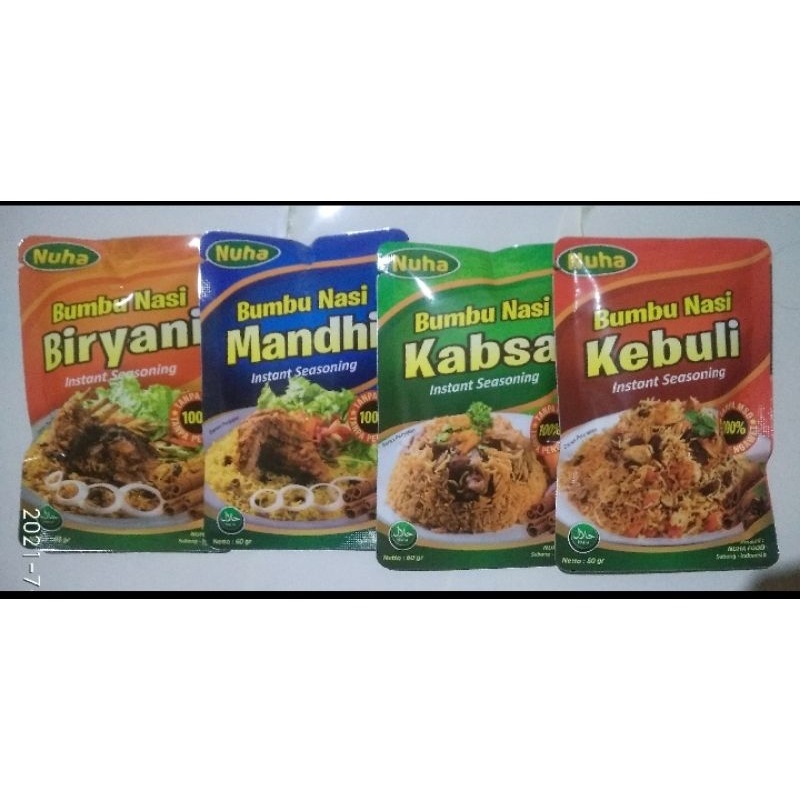 

Nuha Bumbu nasi kebuli Arab lengkap briyani Mandhi kabsah