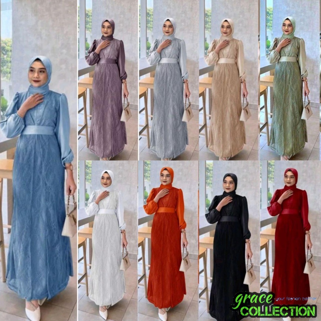 GRAC3COLL GAMIS KONDANGAN BUSUI INAYA SIZE M (10-15TAHUN) - XXL / GAMIS DEWASA & ANAK REMAJA / MAXI 