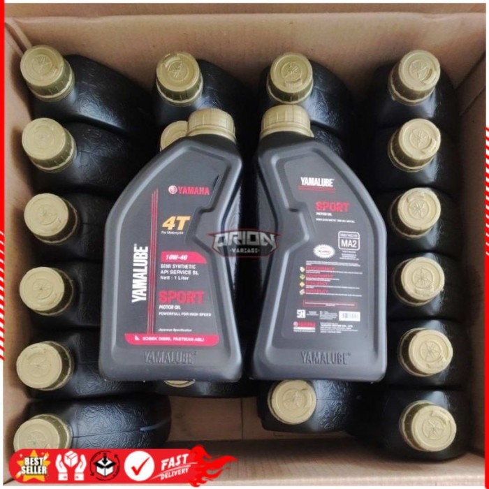 Yamalube sport 1 liter.. Oli yamalube 1 liter 1 dus 24 botol Ori