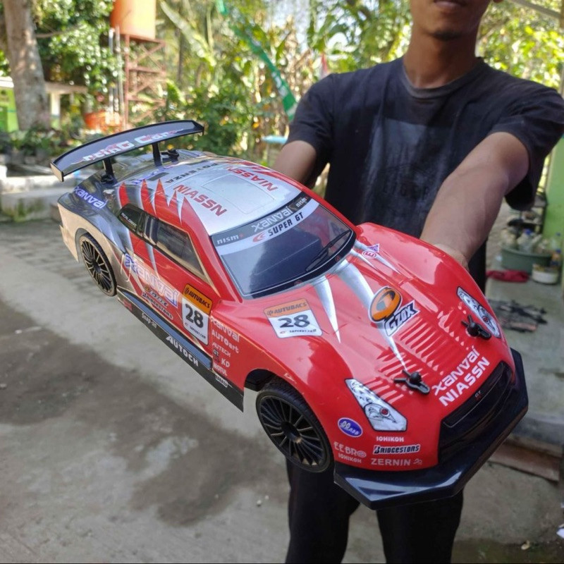Mobil Remot RC Sanzuan 4WD Rc Drift Onroad 4x4 Skala 1.14 San Zuan Mitsubishi Nissan Sanzuan Asli