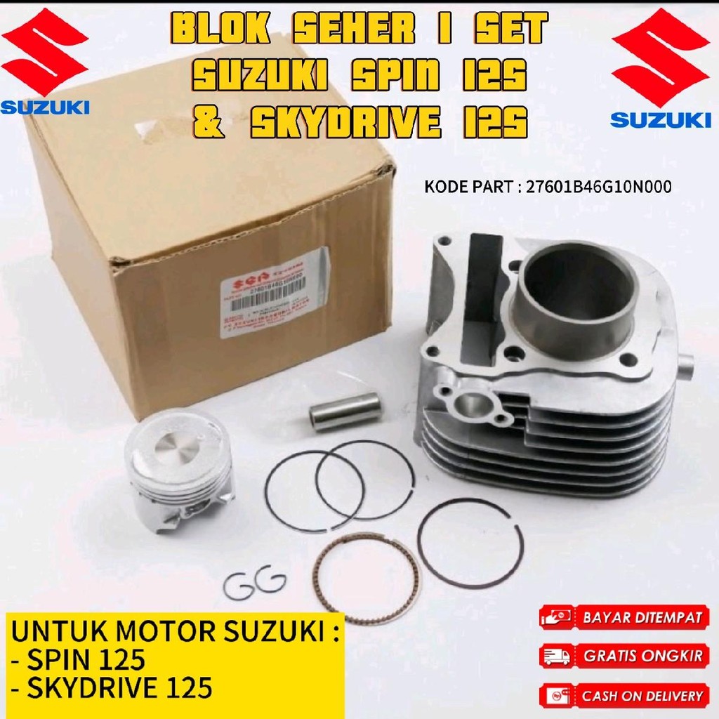 Blok Seher Suzuki Spin 125/Blok Seher  Skydrive 125/Cylinder Block Suzuki spin 125