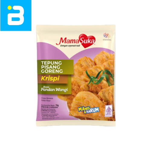 

Mamasuka Tepung Pisang Goreng Krispi Pandan 210G