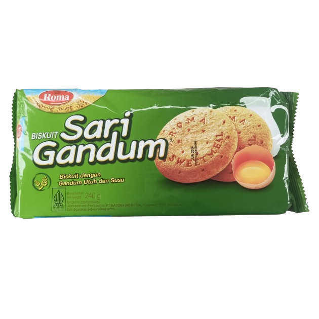 

Biskuit Roma Sari Gandum Fam 240gr