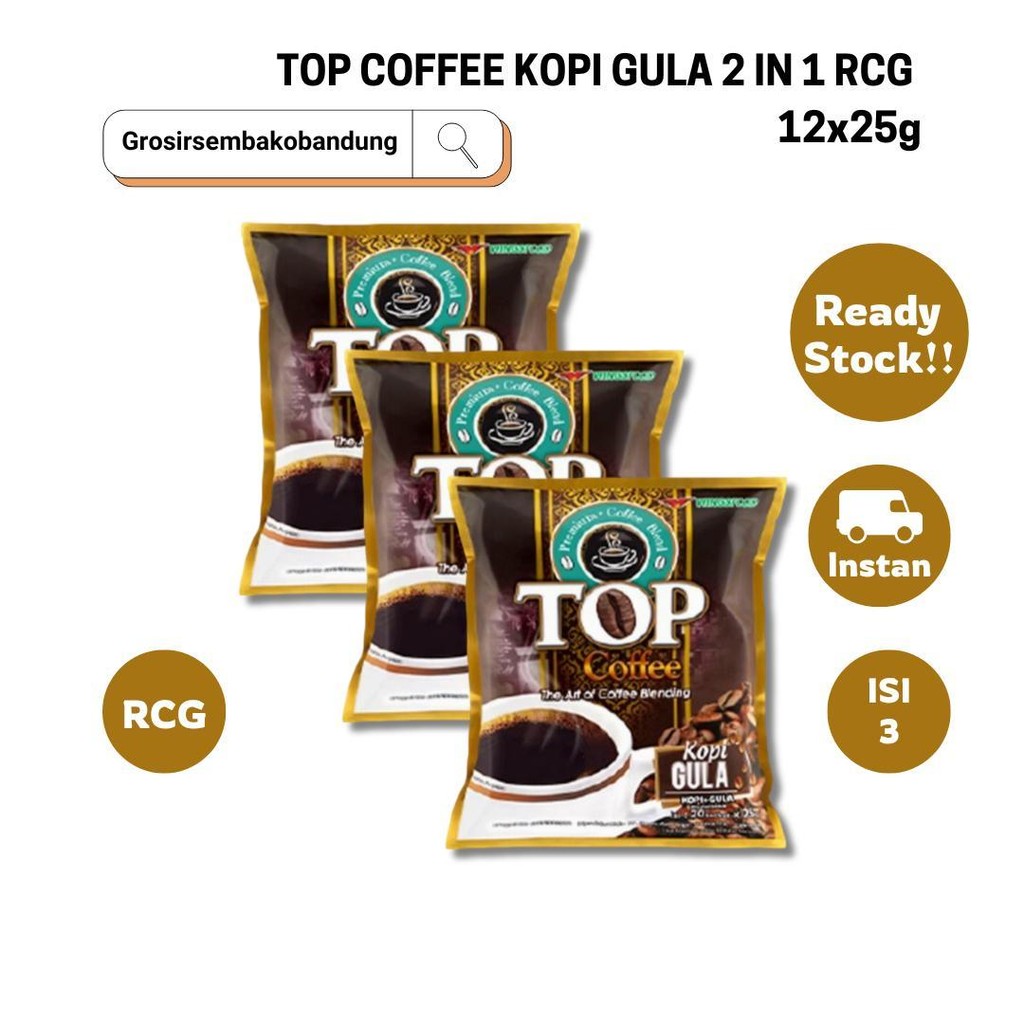 

TOP COFFEE KOPI GULA 2 IN 1 RCG 12x25g - 3 Rcg - Kota Bandung