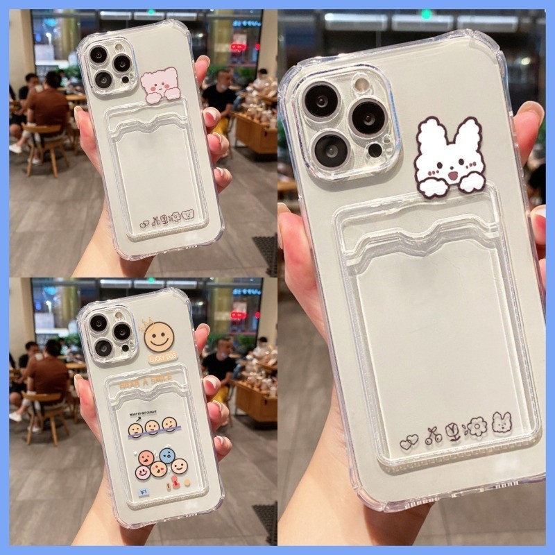 PRINTING CLEAR CARD SILICONE SHOCKPROOF CASE CASING FOR Oppo Realme 5 5i 5s 6i 9i 9 4G 9 Pro+ 10 4G 