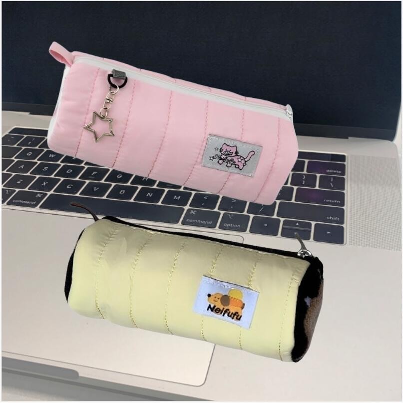 

kotak pensil aesthetic korea tempat pensil Korea Roll Cake Tas Makeup Roll Cake Premium
