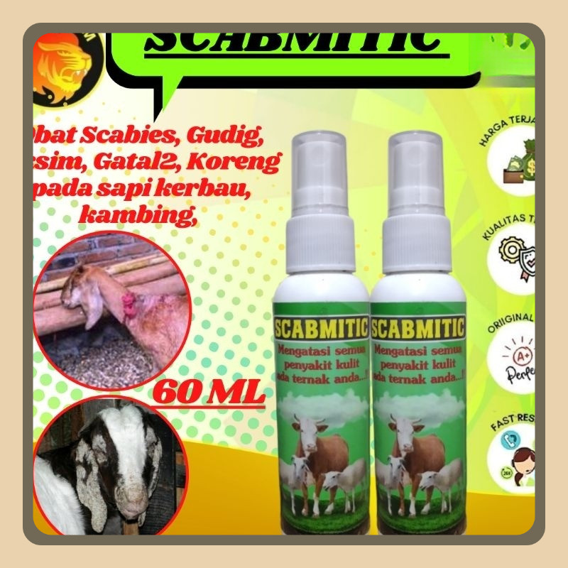 Obat Kudix Spray 60ml Untuk Gudik Kambing