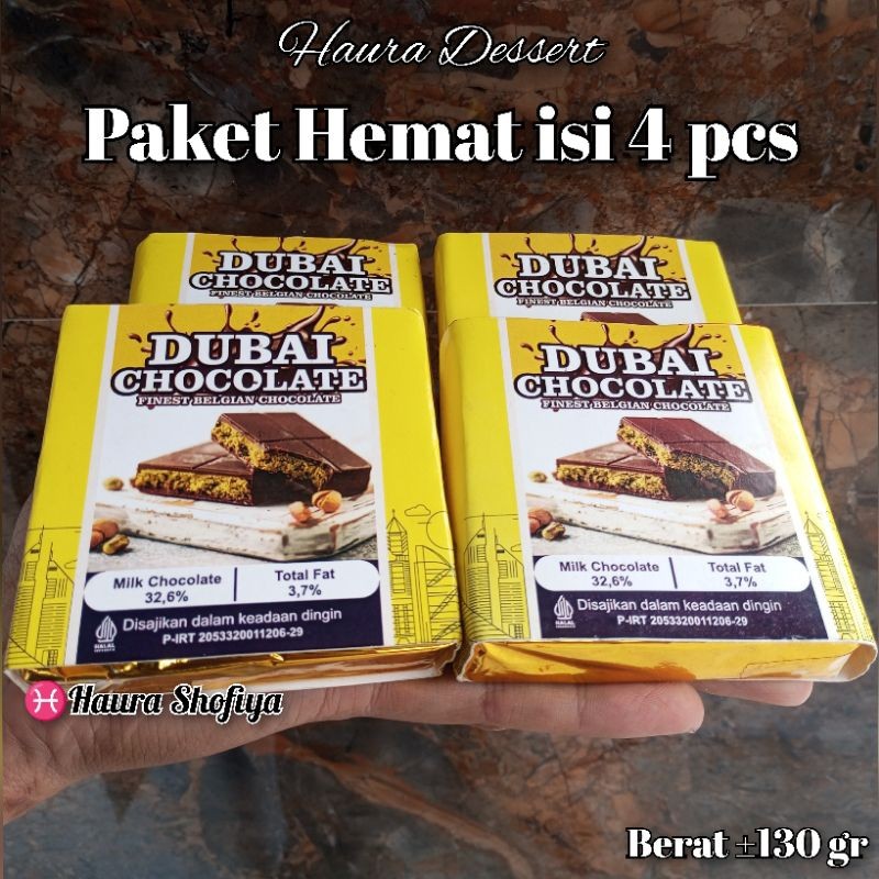 

(Paket Hemat isi 4 pcs) Coklat Dubai Size Tanggung ±130 gr Chocolate Crispy PISTACHIO KUNAFE Cokelat Lembut Chocoa Food Original Makanan cemilan Viral