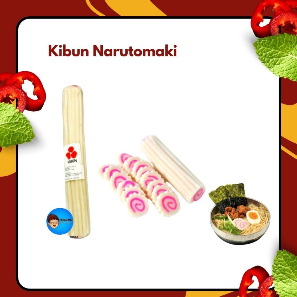 

Kibun Narutomaki 160gr / Fish Cake Naruto Maki / Topping Ramen