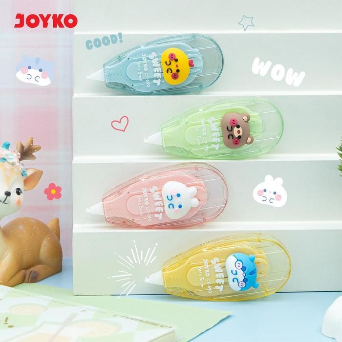 

TERLARIS! Correction Tape Sweet Joyko CT-590 / Tip ex - Alat Tulis Senang Stationery Kantor - 1 Pcs