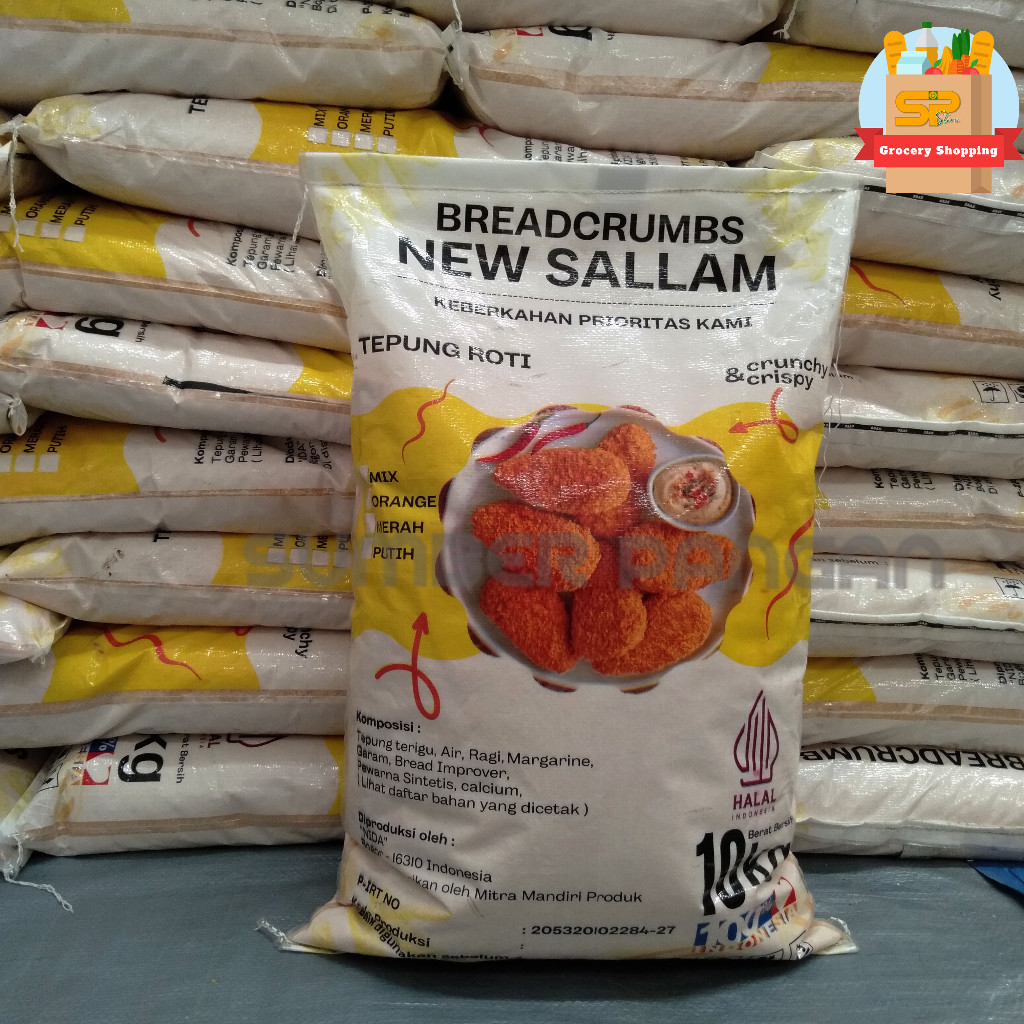 

New Sallam Tepung Roti/ Tepung Panir / Bread Crumbs ( MIX ) NEW SALAM 10KG