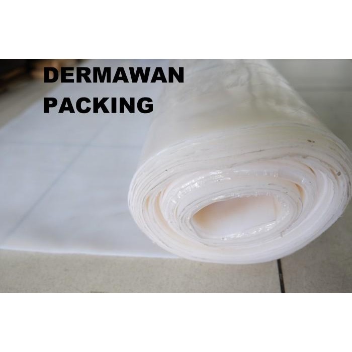 Karet silikon lembaran  silicone 0,3mm FoodGradeHighTemp 50cm x 1mtr