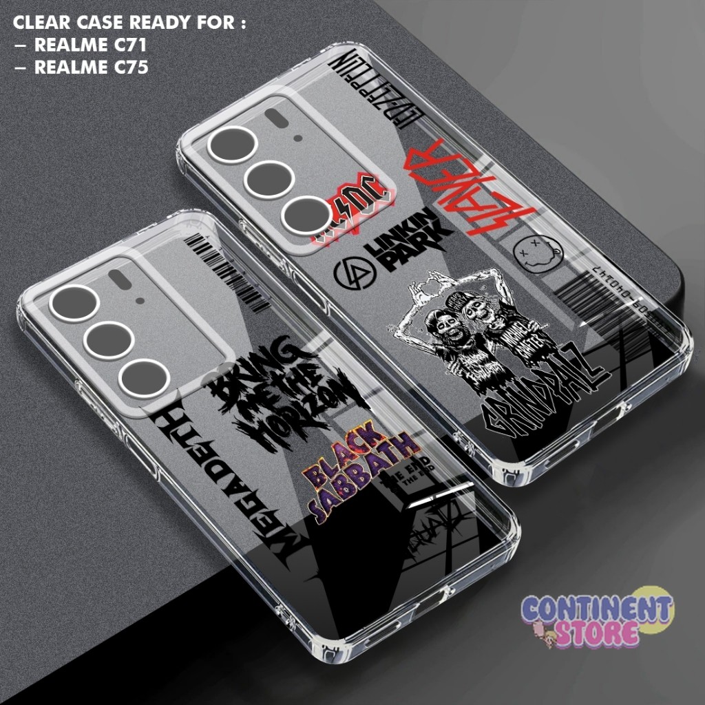Continent Casing Bening Ready For Realme C71 Realme C75 Casing Hp GAMBAR METAL - MT11