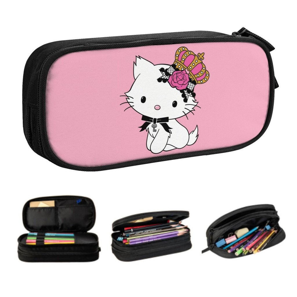 

Custom Cute Charmmy Kitty Sanrio Cartoon Pencil Case for Boys Gilrs Big Capacity Pencil Pouch Stationery