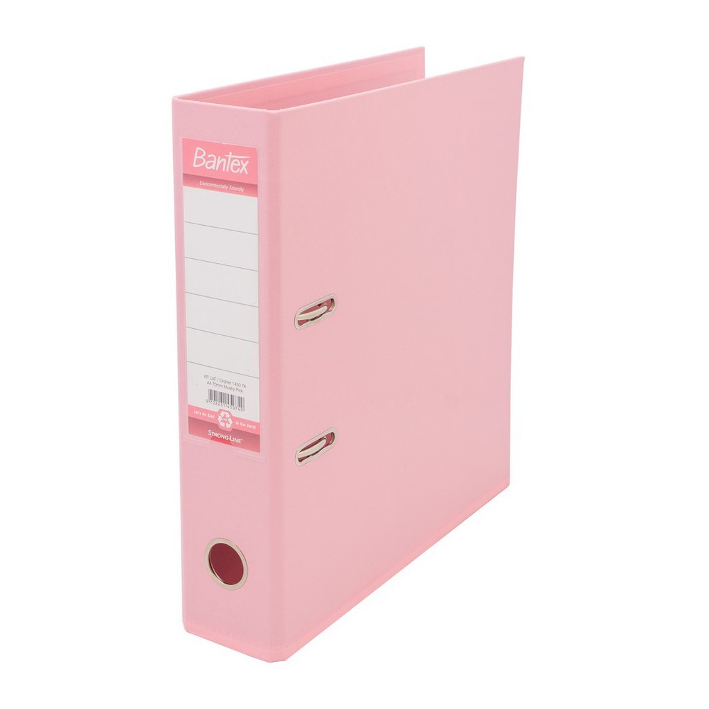 

Bantex Lever Arch File Ordner Plastic A4 7cm Musky Pink #1450 74