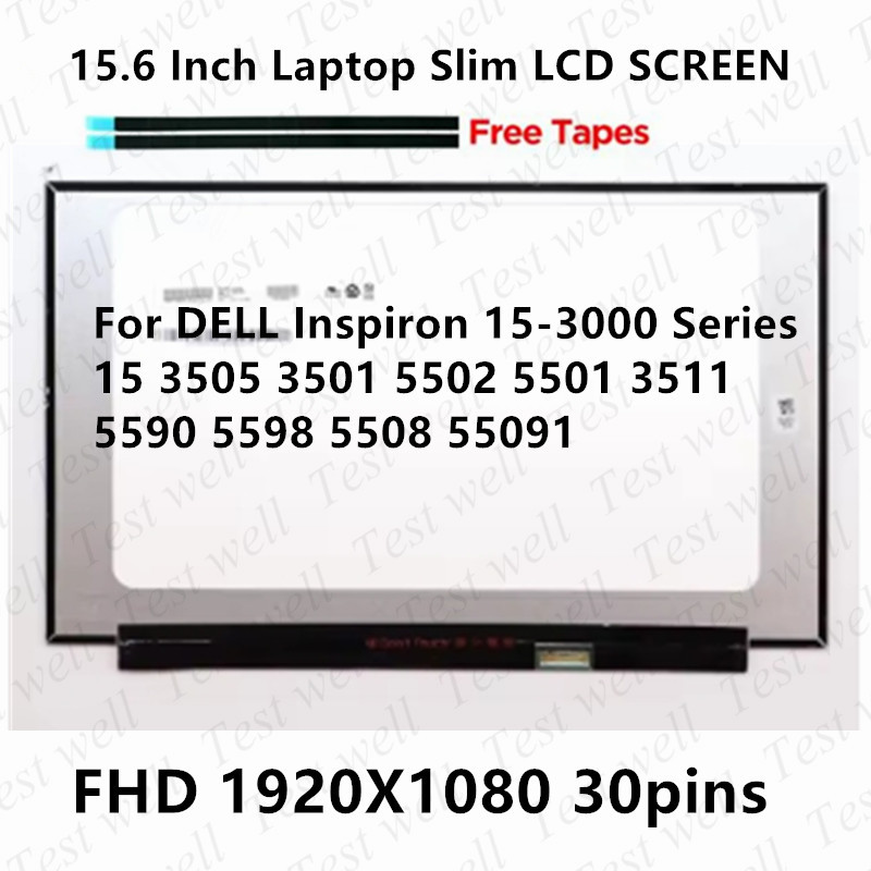 For DELL Inspiron 15-3000 Series 15 3505 3501 5502 5501 3511 5590 5598 5508 55091 FHD Laptop LCD Scr
