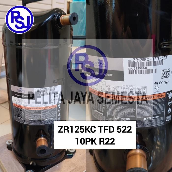 Kompresor AC Copeland ZR125KC-TFD-522 / Compressor Copeland ZR125KC / 10HP / SCROLL / ZR125KC 10PK S