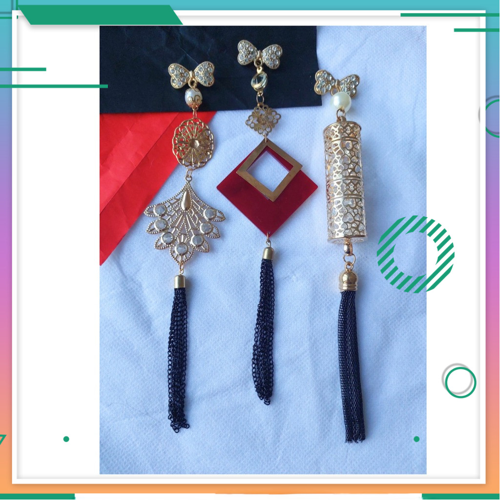 Bros Jilbab Dagu Mewah - Pin Kerudung Juntai Panjang