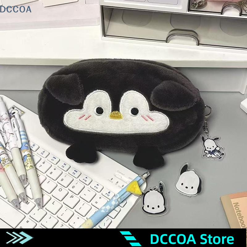 

Cute Cartoon Little Penguin Large Capacity Plush Pencil Case Sool Supplies Stationery Bag