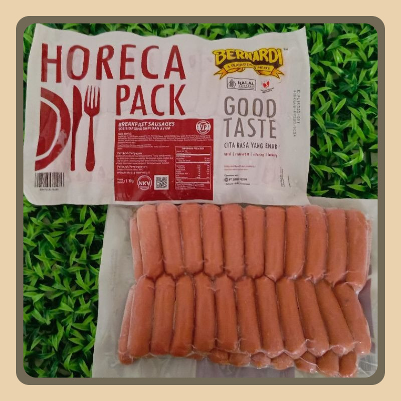 

Bernardi Horeca Pack Sosis Sapi & Ayam VP - 1 kg